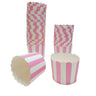 Cupcake/Muffin /Suffle Kek Kapsülü Pembe Beyaz 25 li