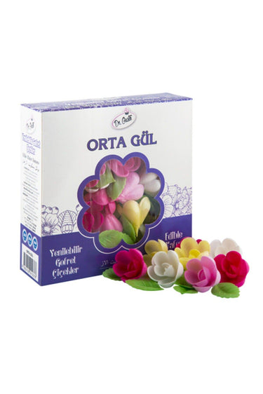 Dr Gusto Yenilebilir Renkli Orta Gül
