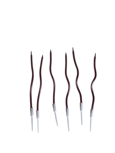 Eğik Pasta Mumu Lila 14 Cm 6'lı
