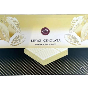 Elit Beyaz Kuvertür Çikolata 2,5 Kg