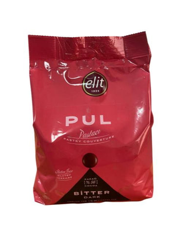 Elit Pastacı Bitter Pul Çikolata 1 Kg (Glutensiz)