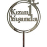 Kızım 1 Yaşında Aynalı Pleksi Gümüş