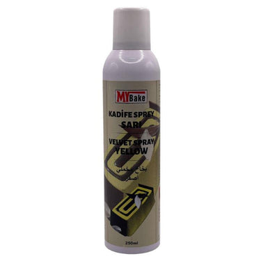 My Bake Sarı Kadife Gıda Boyası Sprey 250 Ml