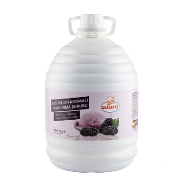 Ovalette Böğürtlen Aromalı Dondurma Şurubu - 5 kg