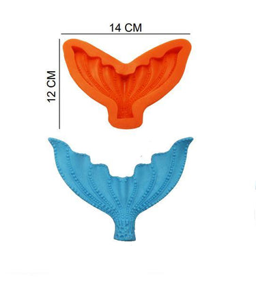 Şeker Hamur Kalıbı Silikon Balık Kuyruğu 12*14 Cm