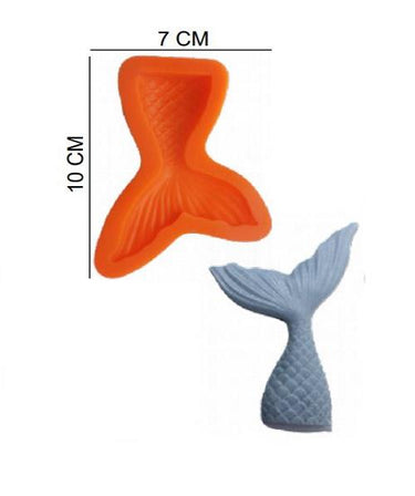 Şeker Hamur Kalıbı Silikon Balık Kuyruğu 7*10 Cm
