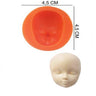 Şeker Hamur Kalıbı Silikon Bebek Yüzü 4,5*4,5 Cm