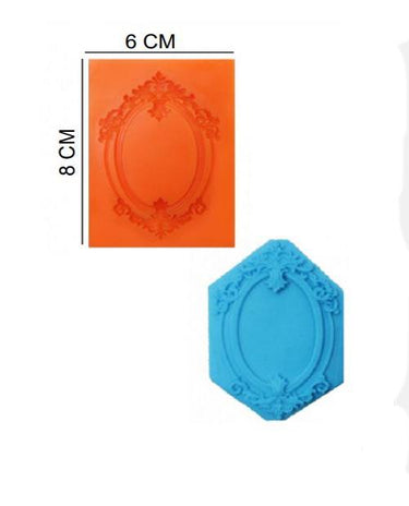 Şeker Hamur Kalıbı Silikon Çerçeve Yuvarlak 6*8 Cm