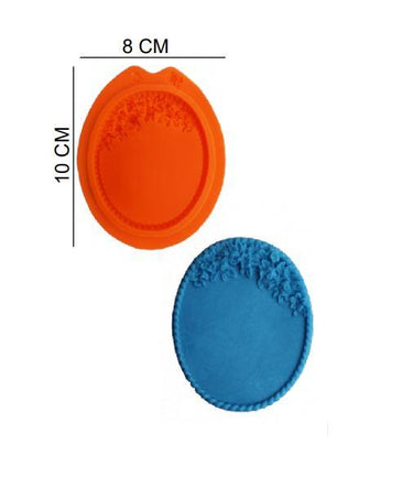 Şeker Hamur Kalıbı Silikon Çerçeve Yuvarlak 8*10 Cm
