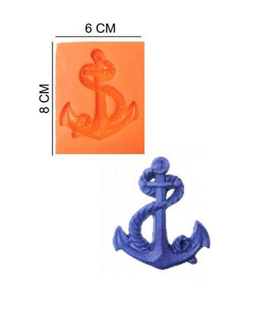 Şeker Hamur Kalıbı Silikon Gemi Çapası 6*8 Cm