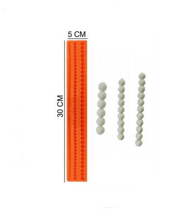 Şeker Hamur Kalıbı Silikon İnci Zincir 5*30 Cm