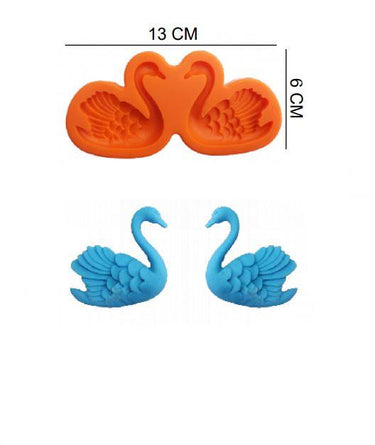 Şeker Hamur Kalıbı Silikon Kuğu 6*13 Cm