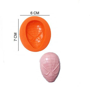 Şeker Hamur Kalıbı Silikon Örümcek Adam Maske 6*7 Cm
