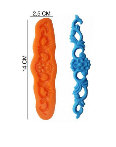 Şeker Hamur Kalıbı Silikon Tac 2,5*14 Cm