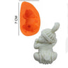 Şeker Hamur Kalıbı Silikon Uyuyan Bebek Bereli 4*7 Cm