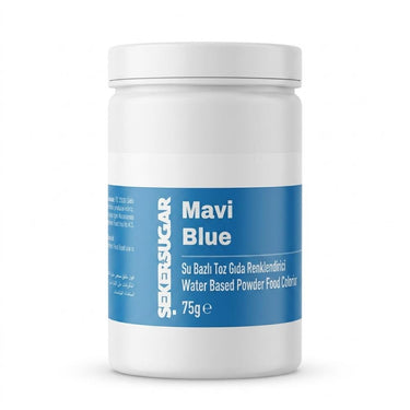 Şeker & Sugar Mavi Su Bazlı Toz Gıda Boyası 75 g