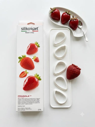 Silikomart Fragola 120 Profesyonel 3D Çilek Silikon Kalıp Seti