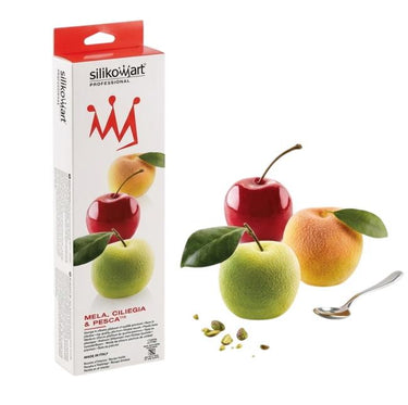 Silikomart Mela Ciliegia & Pesca 115 : Profesyonel Meyve Formlu Silikon Kalıp