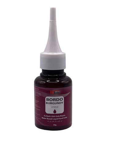 Su Bazlı Likit Gıda Boyası Bordo 60 Gr