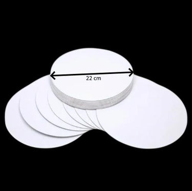 Turta Mendili / Pasta Altlığı Beyaz Yuvarlak 22 cm 10 adet