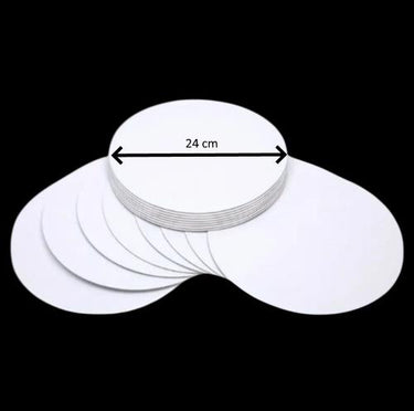 Turta Mendili / Pasta Altlığı Beyaz Yuvarlak 24 cm 10 adet