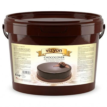Vizyon Bitter Çikolatalı Ganaj Sosu 6 Kg