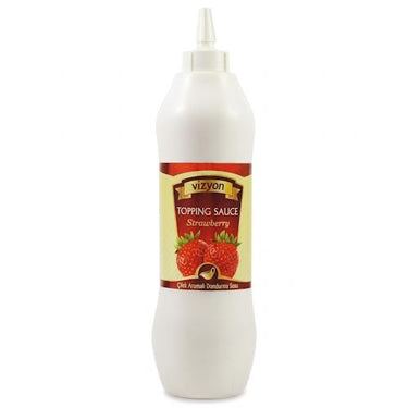 Vizyon Çilek Aromalı Dondurma Ve Toppıng Sos 1 Kg