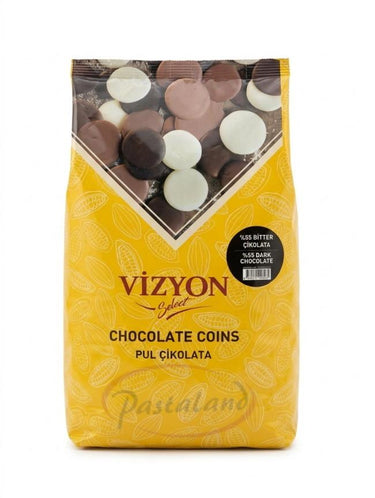 Vizyon Select %55 Bitter Pul Çikolata 2,5 Kg