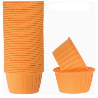 Cupcake/Muffin /Suffle Kek Kapsülü Turuncu 50 Li