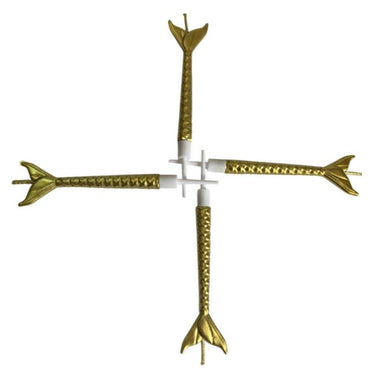 Deniz Kızı Renkli Altın Mum 11 cm