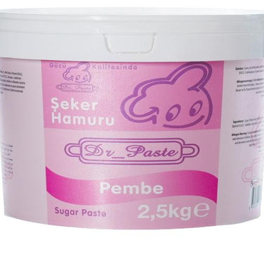 Dr Paste Şeker Hamuru  2,5 kg - Pembe