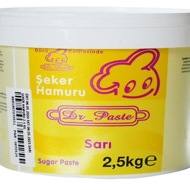 Dr Paste Şeker Hamuru  2,5 kg - Sarı