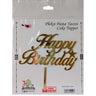 Happy Birthday Yazılı Aynalı Pleksi Altın