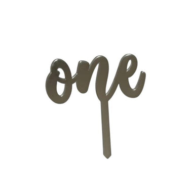 One Yazılı Aynalı Pleksi Gümüş