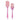 Pembe Silikon Fırça ve Spatula 2'li Set