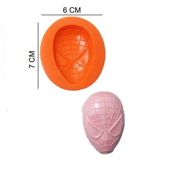 ŞEKER HAMUR KALIBI SİLİKON ÖRÜMCEK ADAM MASKE 6*7 CM