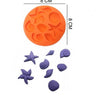 Şeker Hamur Kalıbı Silikon Deniz Kabukları 8*8 Cm