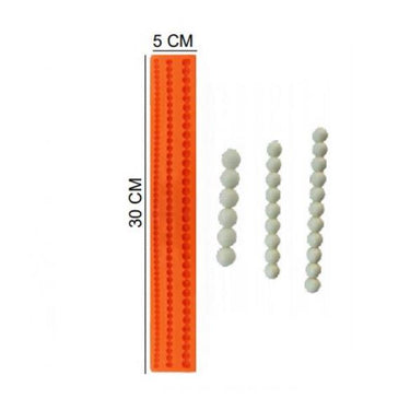 ŞEKER HAMUR KALIBI SİLİKON İNCİ ZİNCİR 5*30 CM