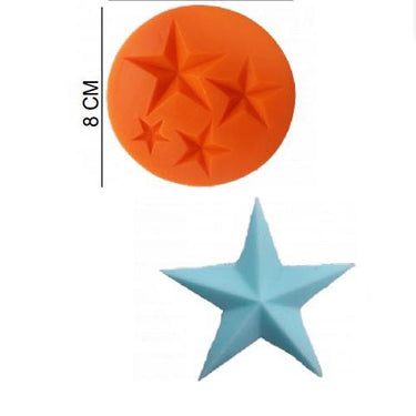 ŞEKER HAMUR KALIBI SİLİKON KRİSTAL YILDIZ 8*8 CM