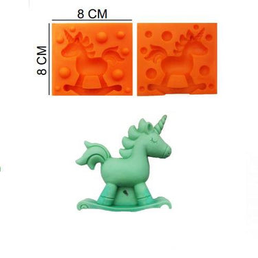 ŞEKER HAMUR KALIBI SİLİKON UNİCORN 8*8