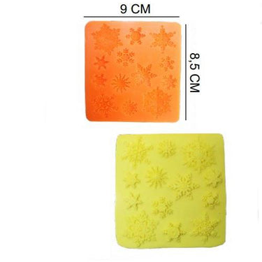 ŞEKER HAMUR KALIBI SİLİKON KAR TANELERİ 9*8,5 CM