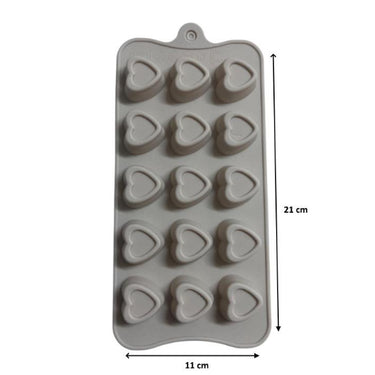 Silikon Çikolata Kalıbı Kalp 21*11 Cm