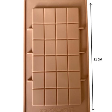 SİLİKON ÇİKOLATA KALIBI DİKDÖRTGEN ŞEKİLLİ 21*11 CM