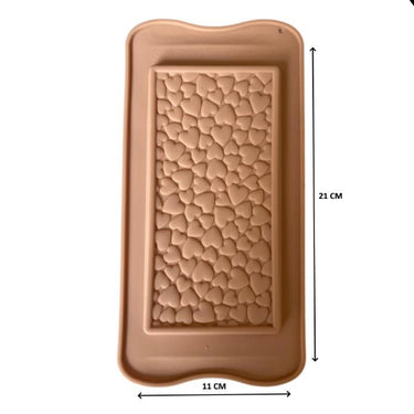 Silikon Çikolata Kalıbı Mini Kalp 21*11 Cm