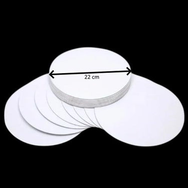 Turta Mendili / Pasta Altlığı Beyaz Yuvarlak 22 cm 10 adet