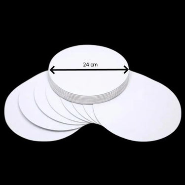 Turta Mendili / Pasta Altlığı Beyaz Yuvarlak 24 cm 10 adet
