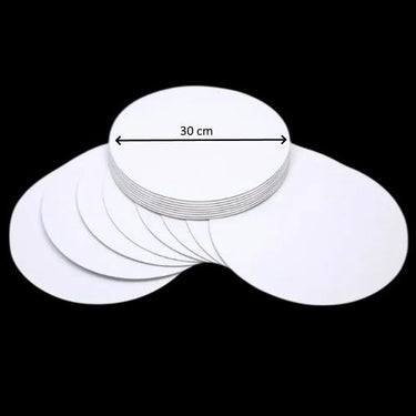 Turta Mendili / Pasta Altlığı Beyaz Yuvarlak 30 cm 10 adet