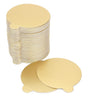 Turta Mendili / Pasta Altlığı Gold -Altın Düz Kenarlı Kalın Yuvarlak 18 cm 10 adet