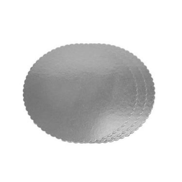 Turta Mendili / Pasta Altlığı Gümüş Yuvarlak 20 cm 10 adet