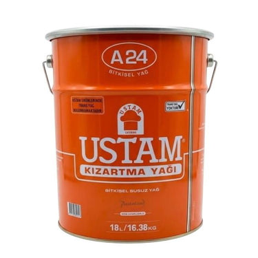 Ustam A24 Bitkisel Susuz Kızartma Yağı 18 L 16.38 kg (Teneke)